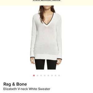 Rag & Bone Elizabeth Vneck knit sweater